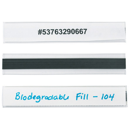 1 x 6" Hol-Dex<span class='rtm'>®</span> Magnetic Plastic Label Holders