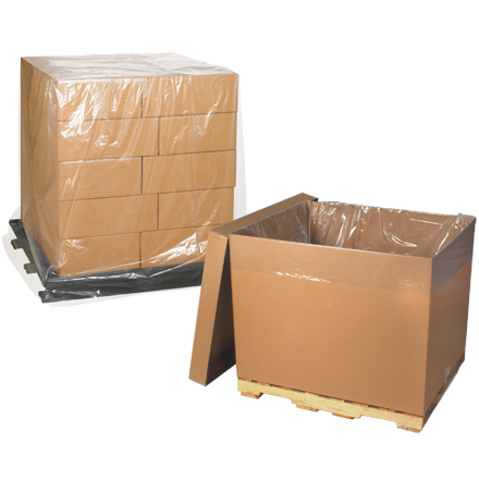 48 x 42 x 66"  - 3 Mil Clear Pallet Covers