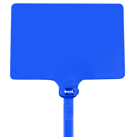 6" 120# Blue Identification Cable Ties