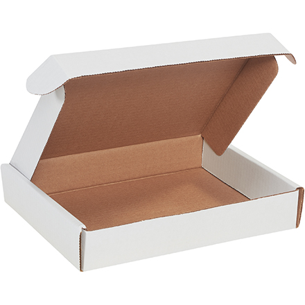 12 x 8 x 2 <span class='fraction'>3/4</span>" White Deluxe Literature Mailers